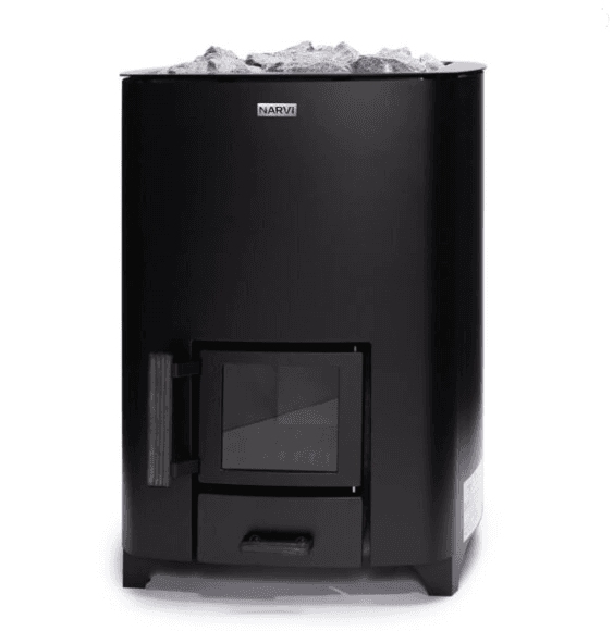 Narvi NC 20 Wood-Burning Sauna Stove - Front View