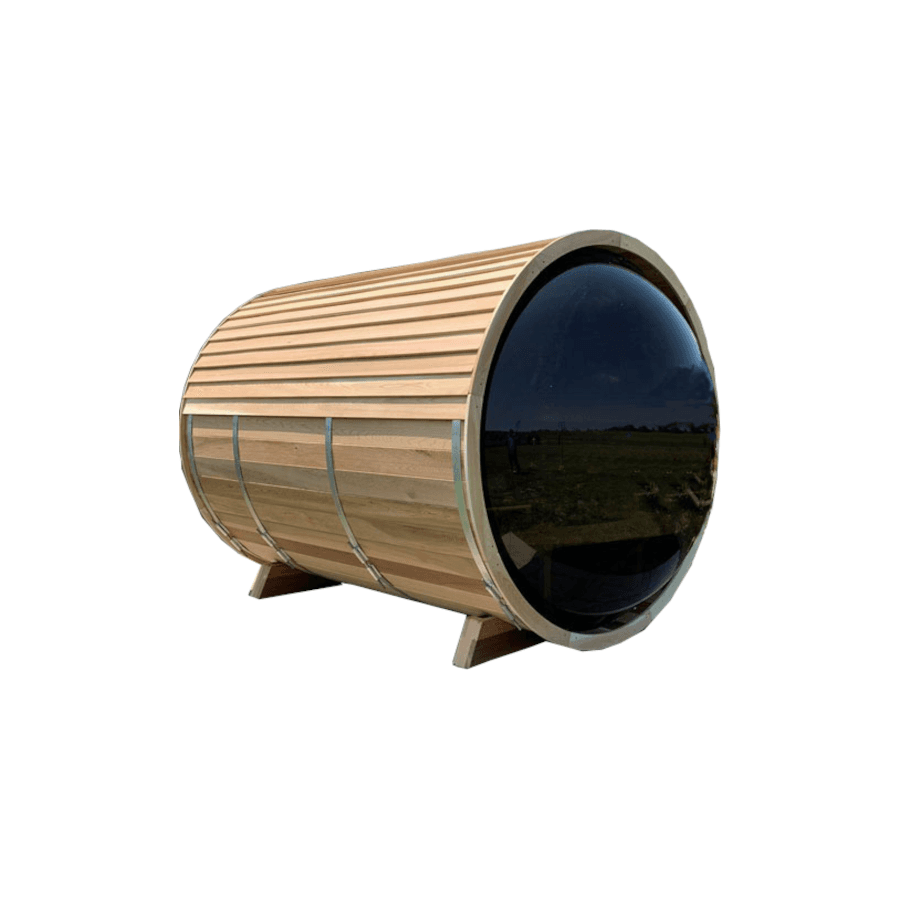 Panoramic Barrel Sauna w/Changeroom - Image 1